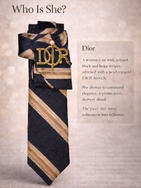 Women's Fashion Tie - D- Ior